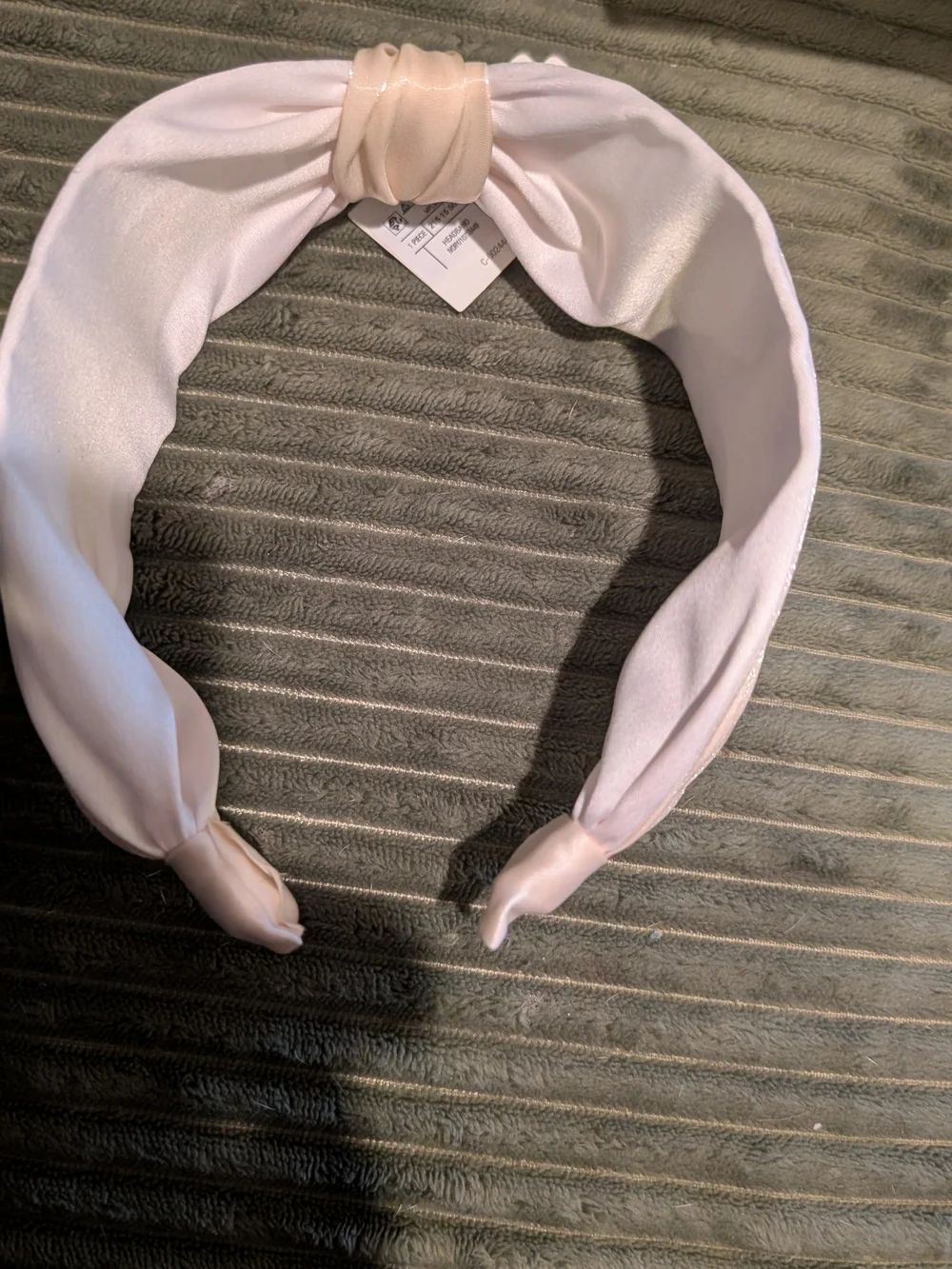 a new day Pale Pink Knotted Fabric Headband